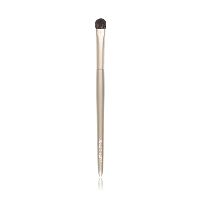 Natural Goat Hair Eye Shadow Brush by ENZO KEN, Large Smudge Eyeshadow Brush, Shader Eye Shadow Brush, Eye Shader Brush, Single Eyeshadow Brush, Eye Brushes, Eyeshadow Blending Brush. (Gold, E203L)