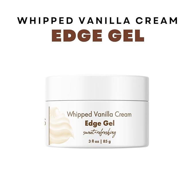 Donna's Recipe by Tabitha Brown | Whipped Vanilla Cream Edge Gel – Long-Lasting, Non-Flaking Hold & Nourish-Boost Shine – 3 oz