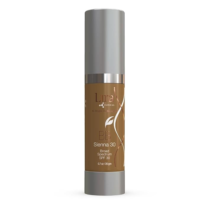 Lira Clinical BB - SPF 30 Tinted BB Cream with PSC & Vitamins - Full coverage - 0.7 fl oz. (BB Sienna 30)