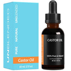 UNBLENDED Castor Oil 100% Pure, Cold-Pressed, Hexane-Free – Hair, Lashes, Brows & Skin – 60ml