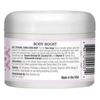 Body Boost Lavender Shea Raw Sugar Scrub 8 oz- Help Treat Dry Skin Stretch Marks and Scars- Pregnancy and Nursing Safe- Allergen Free- Vegan