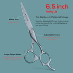 Suvorna 6.5″ Professional Hair Cutting Scissors – Stainless Steel Barber Shears for Hair Cutting & Trimming - Hair Cutting Shears for Professionals & Homeuse - Hair Shears for Women & Men