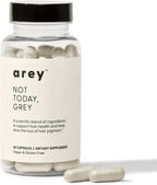 Arey Not Today, Grey Daily Hair Supplement for Women & Men | Slows Grey Hair Growth & Repigment in 3-6 Months | Promotes Healthier, Thicker Hair | Biotin, B +D Vitamins | Vegan & Gluten Free (1 Month)