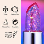 Winky Lux Lavender & Rainbow Glitter Confetti Balm - Hydrating ph Lip Balm, Natural Pink Tint with pH Color Changing, Moisturize & Soften Lips While Leaving Sheer Pink Tint, with Vanilla Scent