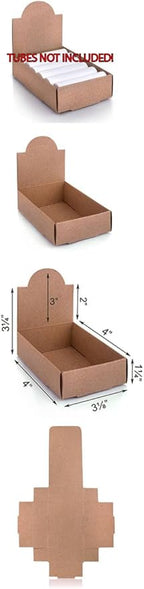 White Arched Lip Balm Tube Display