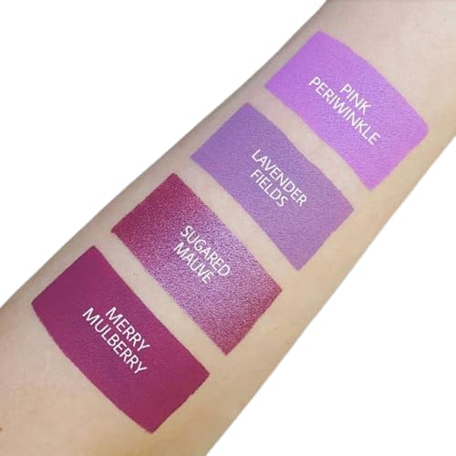 Aromi Matte Liquid Lipstick | Lilac Lip Color for Women, Pastel Purple Pink Shade, Bright Lavender, Long-lasting, Vegan (Pink Periwinkle)