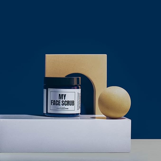 Evan Alexander Grooming MY Face Scrub - Exfoliating Men's Face Scrub - Helps Against Skin Irritation All-Natural Exfoliator Scrubs with Pumice, Bentonite Clay and Kaolin Clay - 4 oz