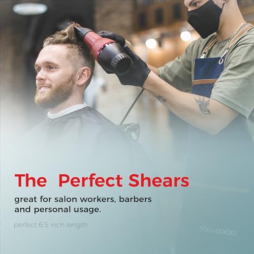 Suvorna 6.5" Professional Hair Cutting Scissors – Stainless Steel Haircut Scissors for Hair Trimming & Grooming - Hair Scissors Professional for Barbers & Homeuse - Hair Shears for Women & Men