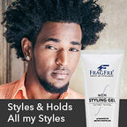 Men's Firm Hold Hair Gel for Aggressive Styles - Paraben-Free Hypoallergenic Formula for Sensitive Skin, No Irritations - 8 oz