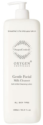 OxygenCeuticals Gentle Facial Cleansing Lotion – Hydrating Cleanser for Sensitive & Dry Skin, Removes Makeup Residue & Impurities Without Greasy Feel, Enriched with Botanic Oils 33.8 fl.oz (1000ml)