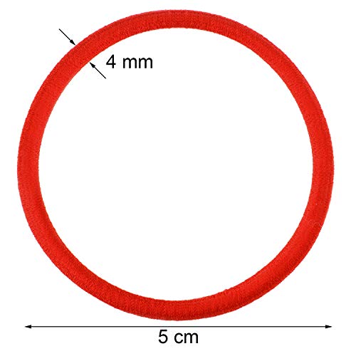 TecUnite 200 Pieces Elastics Hair Ties Ponytail Holders 4MM Rubber Bands for Hair Pain-Free Head Accessories for Women Men(Multicolor)