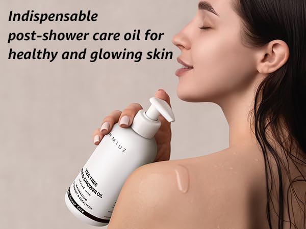 New Miuz Magnesium inShower Body Conditioner Soft Skin Post Shower Care Moisturizer for Body Legs Bath Oil Sore Muscles Recovery Peppermint Eucalyptus Tea Tree Spa Gift