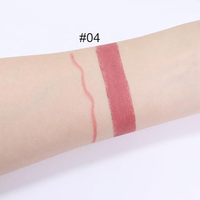 evpct 3Pcs Dusty Antique Rose Lip Liner and Lipstick Set Kit for Women Nude Beige Mauve Matte Fall Lipstick Shades Set Lip Stain Long Lasting Lipstick 24 hour Waterproof and Lip Liners Pencil Set