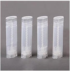 10PCS 4.5g/4.5ml Empty DIY Lip Tubes Holder Containers Vial Refillable PP Plastic Deodorant Crayon Travel Tube Pipe Bottle Lip Gloss Case DIY Lip Balm Gifts For Women Lady Girls(Transparent)