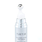 TIRTIR Collagen Lifting Eye Cream - Roller Applicator, Wrinkle Spot Treatment, Revitalizing Moisturizer,Tightening Under Eye For Wrinkles,Fine Lines, Under Eye Bags, Lift Treatment For Men & Women