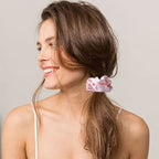 OLESILK 100% Mulberry Silk-Scrunchies for Hair Sleep, Women Grils Silk Hair Ties for Frizz & Breakage Curly Hair, No Damage, Elastics Ponytail Holder, 3 Pack