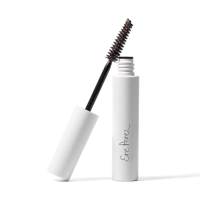 Ere Perez - Natural Almond Oil Mascara | Strengthen, Lengthen, Nourish Lashes | Smudge-Proof, Water Resistant, Low Irritation | Vegan, Cruelty-Free, Clean Beauty (Brown, 0.35 oz | 10 ml)