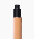 MAKE Beauty Diffusion Dew Skin Tint. Sheer to Medium Coverage Radiant Finish. Blurring, Smoothing, and Brightening for Glowing Complexion. Enhanced with Niacinamide and Adenosine. Amber 10