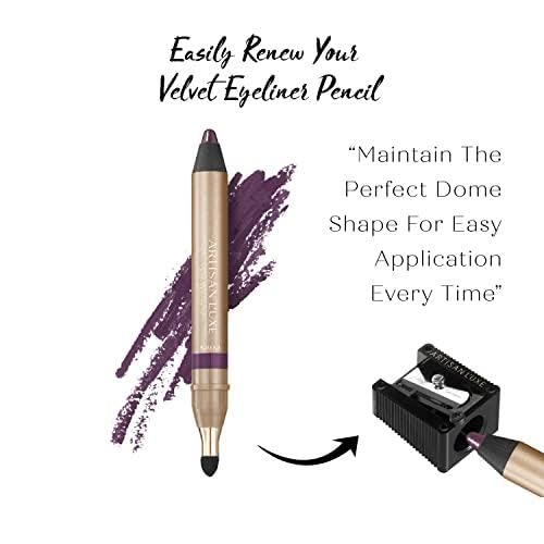 Artisan L'uxe Beauty Velvet Jumbo Eyeliner Pencil Smokey Eyes in 3 Minutes Water Proof, Smudge Proof, Long Lasting Age Defying Essential Oils Entice (Shade: Violet)