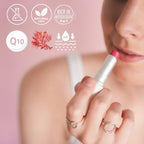 Tallow Lip Balm - Anti-Aging with 100%-grassfed Beef Tallow, CoQ10, Astaxanthin, Hyaluronic acid - Ultra Moisturizing, Conditioning, All natural, Organic, Made in USA (Peony)