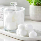 200Pcs White Cotton Balls Pure Natural Cotton Balls for Makeup Removal, Outdoor Traveling