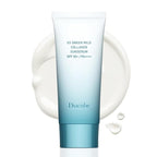 EX Green Mild Collagen Daily Sun Serum, 2.03 Fl Oz SPF 50+ PA++++ | No White Cast | Lightweight Sunscreen Moisturizer | Skin-Friendly, Safe, Clean Ingredients | Lotion-Like Texture | K-Beauty