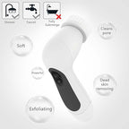 Waterproof Facial Cleansing Spin Brush Set with 5 Exfoliating Brush Heads - Electric Face Scrubber Cleanser Brush by CLSEVXY - Face Brush for Gentle Exfoliation and Deep Scrubbing