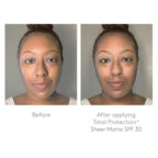 Colorescience Total Protection Sheer Matte SPF 30 Sunscreen Brush For Oily and Acne-Prone Skin, Unscented 0.15 Ounce, Powder