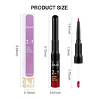 evpct 1Pcs Ruby Rose Red Matte Lip Liner & Liquid Lipstick Stain Makeup Set for Women, Red Lip Liner Stain Long Lasting Waterproof Smudge Proof, Cruelty Free Lip Stick Makeup 24 hours originales, 58