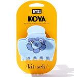 Kitsch BT21 Recycled Plastic Puffy Medium Hair Clips for Women, Medium Claw Clip for Thin & Thick Hair | Ideal Gifts for Women - KOYA, 1pc
