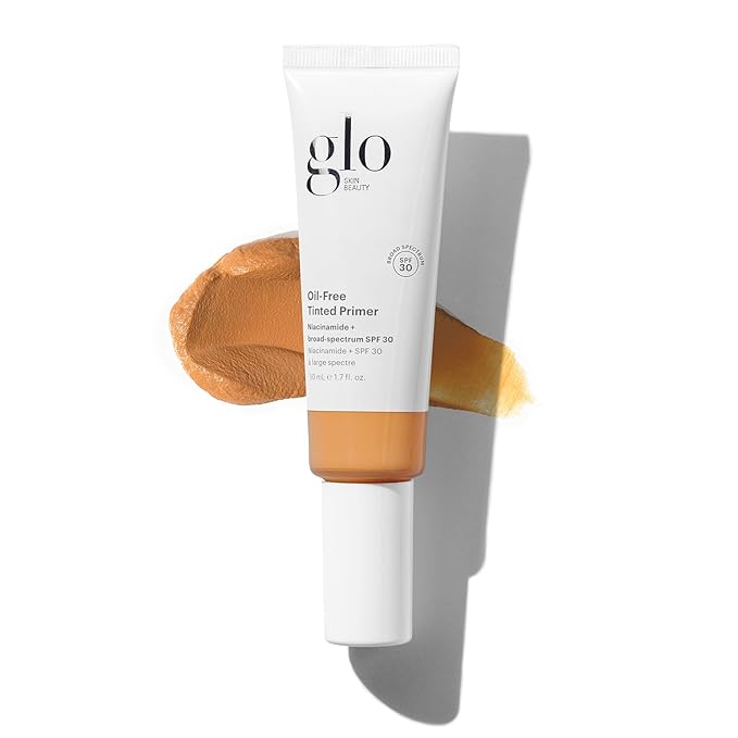 Glo Skin Beauty Oil-Free Tinted Primer SPF 30, (Medium Deep) 1.7 Fl Oz - Mineral Makeup for Face, 4-in-1 Foundation Primer, Sheer Coverage, Skincare & Sunscreen With Broad Spectrum UVA/UVB Protection