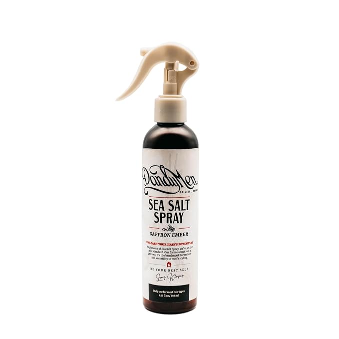 Sea Salt Spray – Lightweight Texture, Volume, and Flexible Hold with Epsom Salt & Pro-Vitamin B5 (8.45 oz, Saffron Ember)