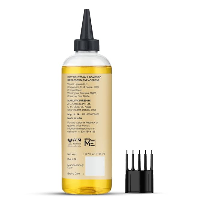 Botanic Hearth Hair Oil for Hair Growth | Strengthening Dry, Frizzy, Damaged Hair & Scalp Treatment | No Parabens or Harmful Sulfates | All Hair Types | Castor Hair Oil - 6.7 Fl Oz