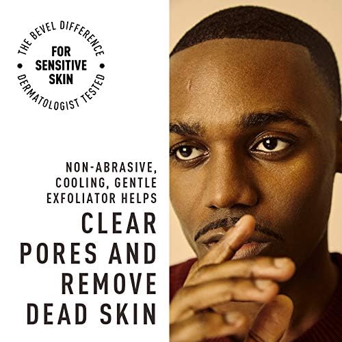 Bevel Facial Skin Care Set for Men - Mens Skincare Kit Routine Includes Face Wash with Aloe Vera, Glycolic Acid Exfoliating Pads, Lightweight Face Moisturizer, Helps Treat Blemishes and Bumps