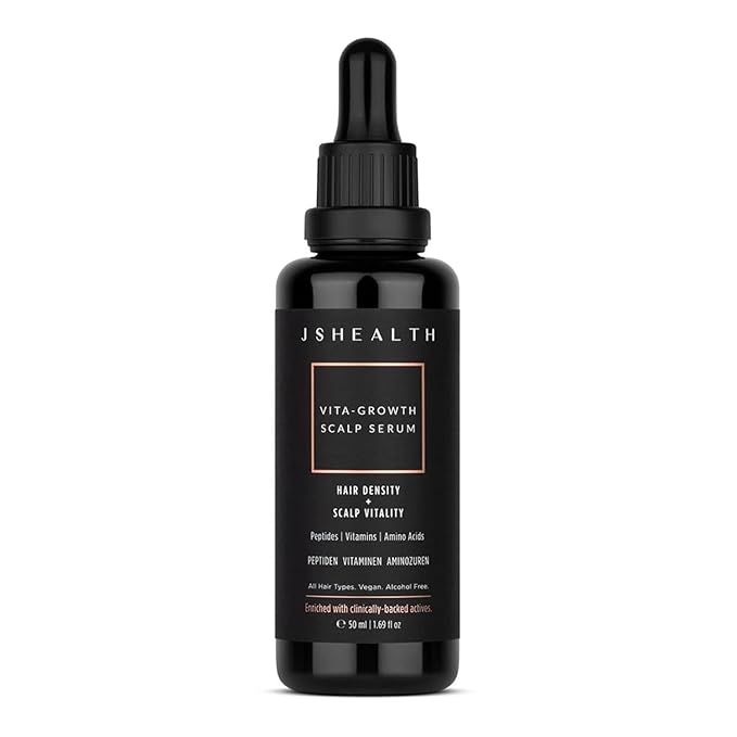 JSHealth Vitamins Vita-Growth Scalp Serum for Hair Density & Scalp Vitality - Hair Serum for Women with Peptides, Vitamins & Amino Acids
