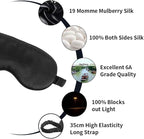 100% Natural Mulberry Soft Silk Sleep Mask, Light Blocking Eye Masks For Sleep, Night Blindfold Eye Mask Cover For Men And Women, Sleeping Night Mask For Travel (Pink)