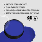 Mehron Makeup Color Cups | Stage, Foundation, Face Paint, Body Paint, Halloween | Face Paint Makeup | Greasepaint .5 oz (14 g) (Blue)
