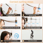 6 in ONE Blow Dryer Brush,Air Curling Iron Round Brush Blow Dryer 800W,Ionic Hair Dryer Brush for Women, Hot Air Brush Hair Styling Tools 100-120V