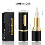 Kaely 2Pcs Black Silver Gel Eyeliner Pencil,Natural Cream Eye Liner Waterproof Smudge Proof,Cat Eye Black Smokey Eyeshadow Palette Stick Crayon,Goth Halloween Makeup,delineador de ojos contra el agua