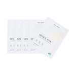 SUN & GLOW VEGAN MINERAL MASK with Pearl Extract Yuzu and Eucalyptus Using Mineral-Rich Deep Sea Water Korean Home Skincare Mask (0.88oz 25g 5Packs)