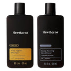 Hawthorne Ultra Nourishing Shampoo and Conditioner Set. Mens Curly Hair Shampoo and Conditioner Set with Frizz Fighter Shampoo and Scalp Reviving Conditioner. Sulfate Free, Paraben Free. 8 fl. oz each