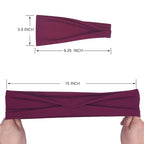 Fashion Headbands For Women Wide Headband Yoga Workout Head Bands Hair Accessories Band 6 Pack