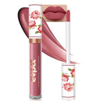 evpct 1Pcs Blush Red Matte Liquid Lipstick Lip Stain Sets for Women, Peony Flower Mauve Red Matte+Lipstick Long Lasting Permanent 24 hr Hours Magic Lipstick 24 Hours original Waterproof, 02#