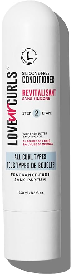 Love Ur Curls - Fragrance Free Conditioner, Hydrating and Detangling for Curly, Wavy and Kinky-Coily Hair for Soft Smooth Curls, Silicone Free 250ml