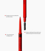 MAKE Beauty Nano Brow, Micro Eyebrow Pencil. Long-Lasting Smudgeproof Eye Brow Makeup for Hairlike Lines. Precision Liner for Natural-Looking Eyebrows - Shade, Warm Brown