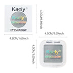 evpct Matte Grey Eyeshadow Singles, Smoky Gray Grey Dusty blue Cream Single Matte Eye Shadow Palette Makeup for Older Women, High Pigment Waterproof Monochrome Mini Eyeshadow Palette, sombra de ojos