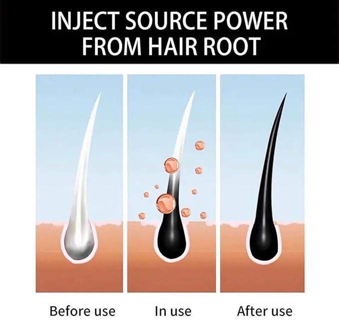 Hair Dye Color Shampoo (7 Colors Available to Choose) 500mL each (BLACK, 500mL)