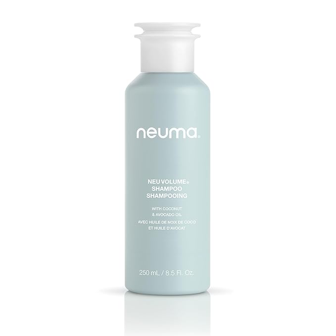Neuma Neu Volume Shampoo 8.5 Fl. Oz. Fennel, Ylang Ylang, Patchouli, and Vanilla Scent, Sulfate Free Shampoo