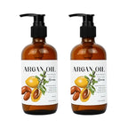 Argan Oil for Hair Growth Oil 16oz (Aceite de Argan) - 100% Pure Cold Pressed Moroccan Oils - Suitable for Colored & Damaged Hair, Face, Body Oils, Nail & Scalp