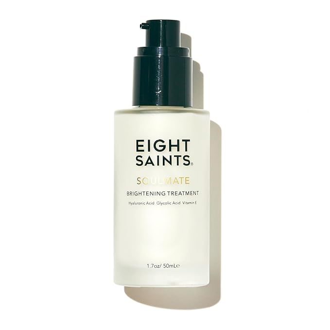 Eight Saints Soulmate Lotion Based 15% Glycolic Acid Serum For Women, Natural and Organic, Anti Aging Serum for Face, Reduce Wrinkles, Fine Lines, and Smooth Skin, 1.7 Ounce